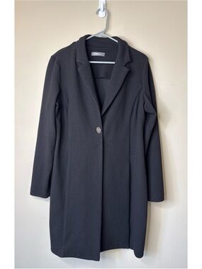 Alembika Single Button Black Sweater Jacket Size 4